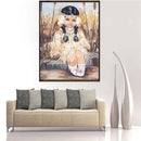 5D DIY Full Drill Diamond Painting Village Girl Cross Stitch Embroidery Kit