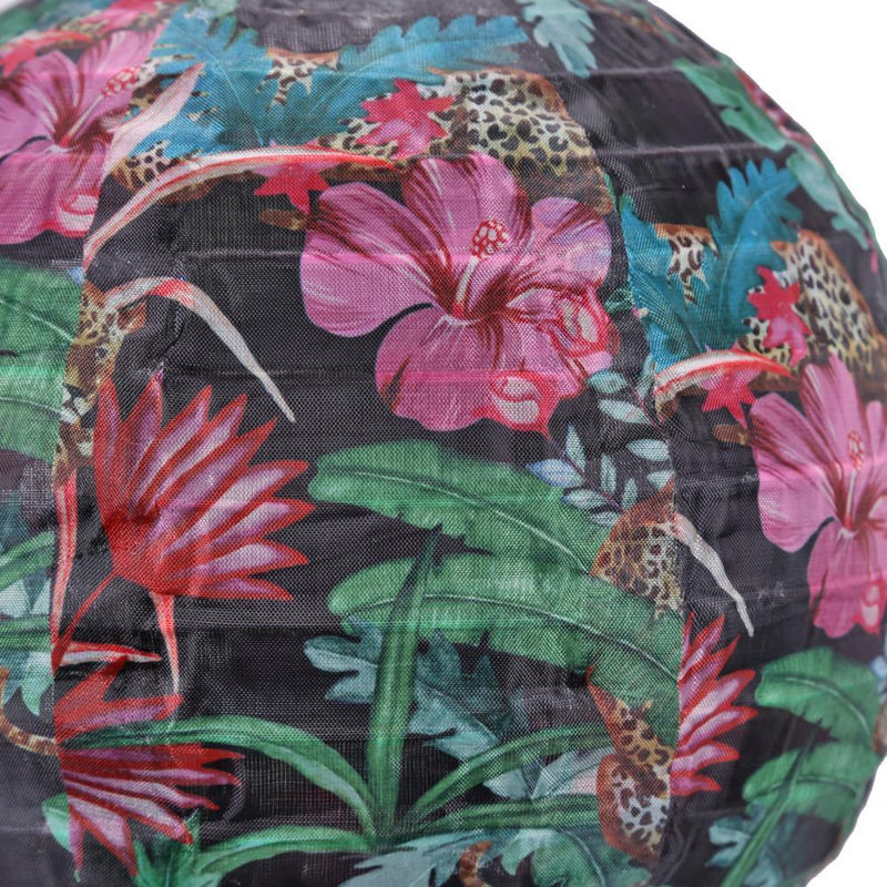 8 inch LED Solar Lantern Waterproof Pendant Decor (Tropical Rain Forest A)