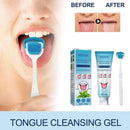 Fresh Breath Kit for Bad Breath Tongue Scraper & Cleaner with Cleaning Gel