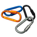 D Shaped Camping Locking Carabiner Aluminum Alloy Hook Ring Key Buckle