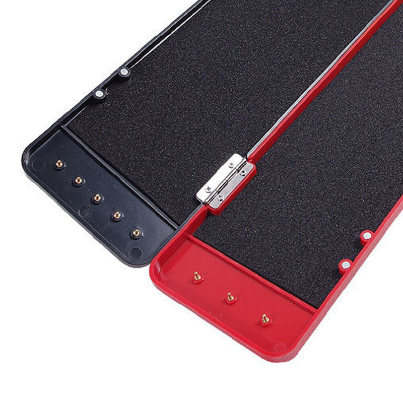 Fishing Rig Hook Tackle Box Fish Gear Storage Case (Black Red 450x90x30mm) Newly