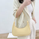Fashion Women Pure Color Underarm Hobos Bags Top-handle Handbag (Yellow)