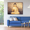 Painting By Numbers DIY Smile Buddha Hand Painted Canvas Oil Art Picture Kit