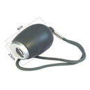 Keychain Projection Clock LED Digital Portable Lanyard Flashlight (Black)