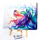 Wolf 50x40cm Oil Paint By Numbers Picture DIY Painting M729