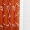 2pcs2mSemi Blackout Curtain Simple Vine Leaf Partition Window Decor(Orange)