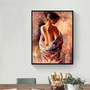 Round Picture DIY 5D Charming Woman Drill Diamond Painting Full Kit Craft Newly