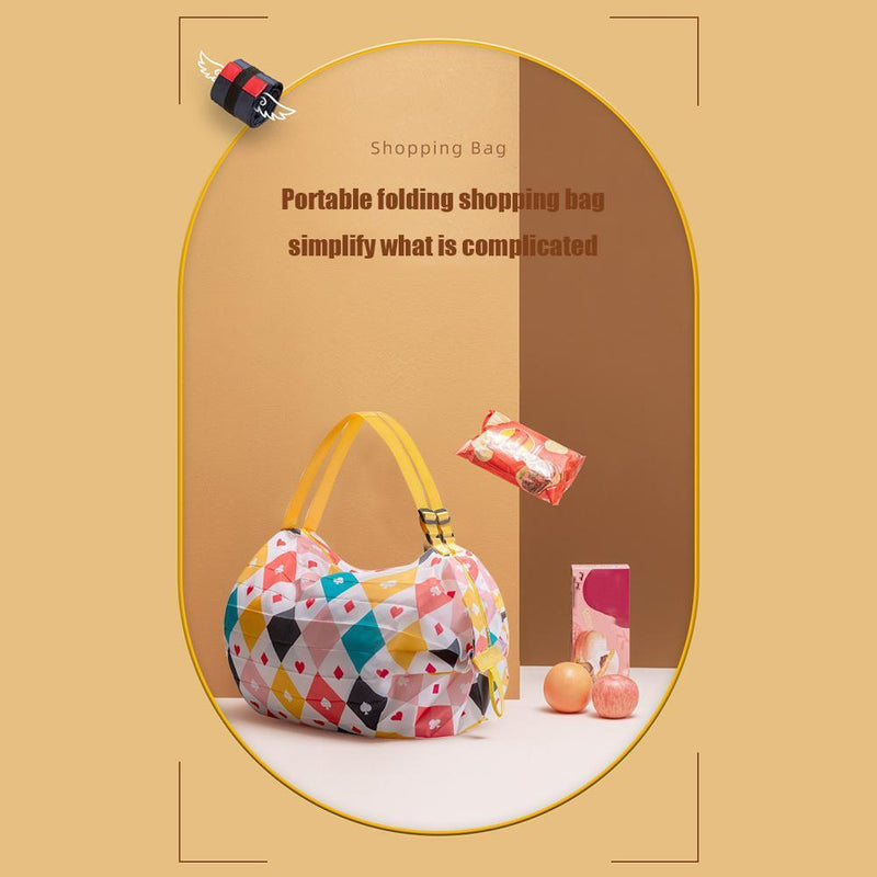 Waterproof Folding Eco-Friendly Shopping Travel Portable Grocery Bag (C)