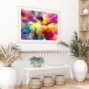 DIY Paint By Number Kit Colorful Clouds Abstract No Frame Home Decoration