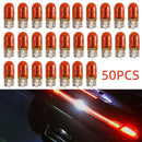 50Pcs Side Indicator 12V 5W Lamp LED Car Light Bulbs Amber Orange 501 T10 W5W