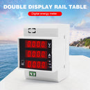 Multi-use Din Rail Energy Meter Ammeter Voltmeter Power Meter with LED Disp