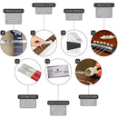 54pcs Guitar Repairing Maintenance Tool Kits String Ruler Fret Wrench Set Newly