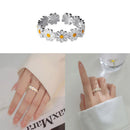 For Women Trendy Fashion Adjustable Rings Opening Ring Jewelry Daisy Flower