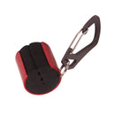 2pc Portable Fishing Rod Hanging Clamp with Carabiner Fishing Pole Holder Red