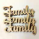 Script Alphabet Tree Crafts Wedding Wooden Letters DIY Family Word Decorations