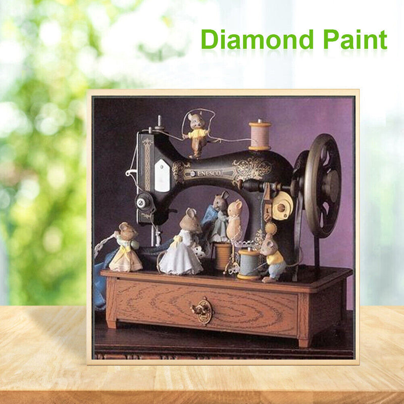 5D DIY Full Drill Diamond Painting Sewing Machine Embroidery Kits (HG476) Newly