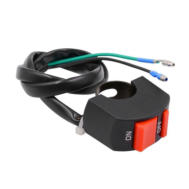 7/8in Motorcycle Handlebar ON/OFF Button Accident Hazard Light Switch Relay