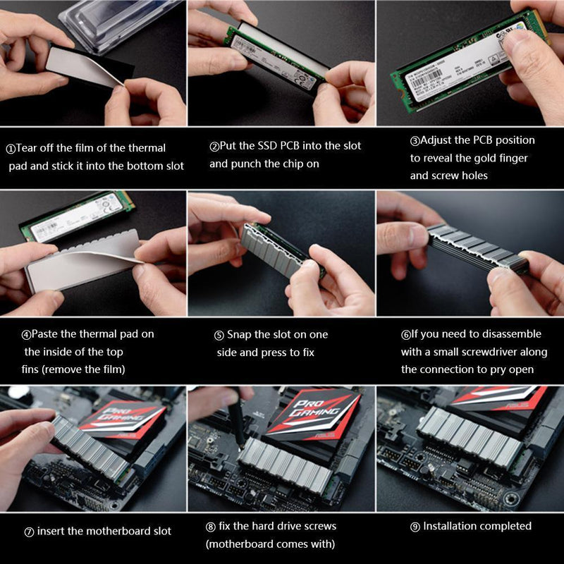 Jonsbo M.2-5 Thermal Pad Solid State Hard Disk Heat Sink for M2 2280 SSD