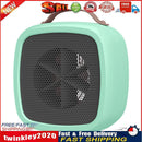 500w Mini Electric Heating Fan with Handle Desktop Warm Air Blower (Green) Newly
