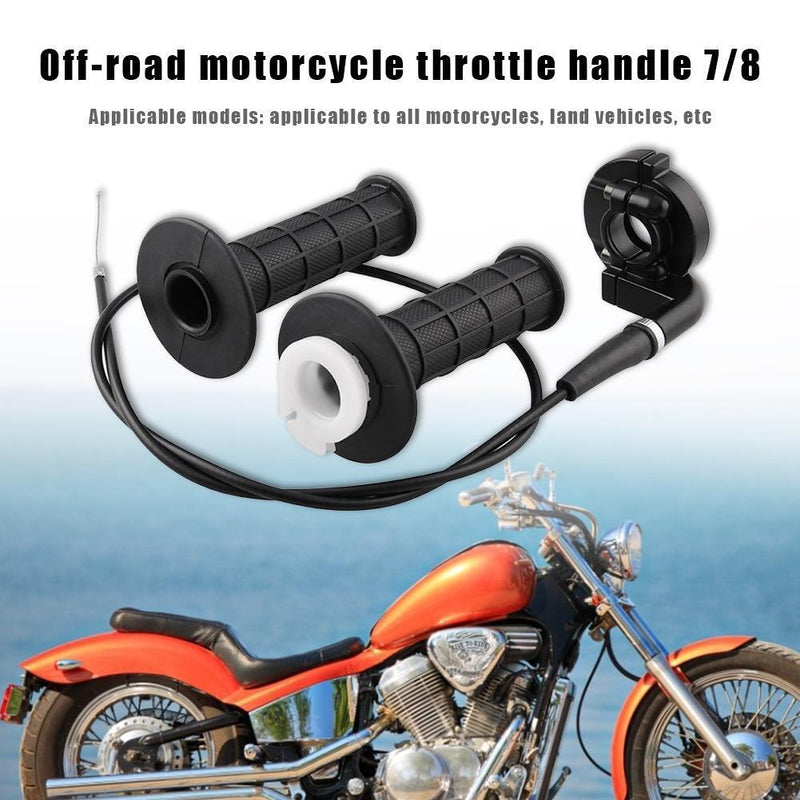 Throttle Handle Twist Hand Grip+Cable Set for 7/8 110-250cc Dirt Pit Bike A