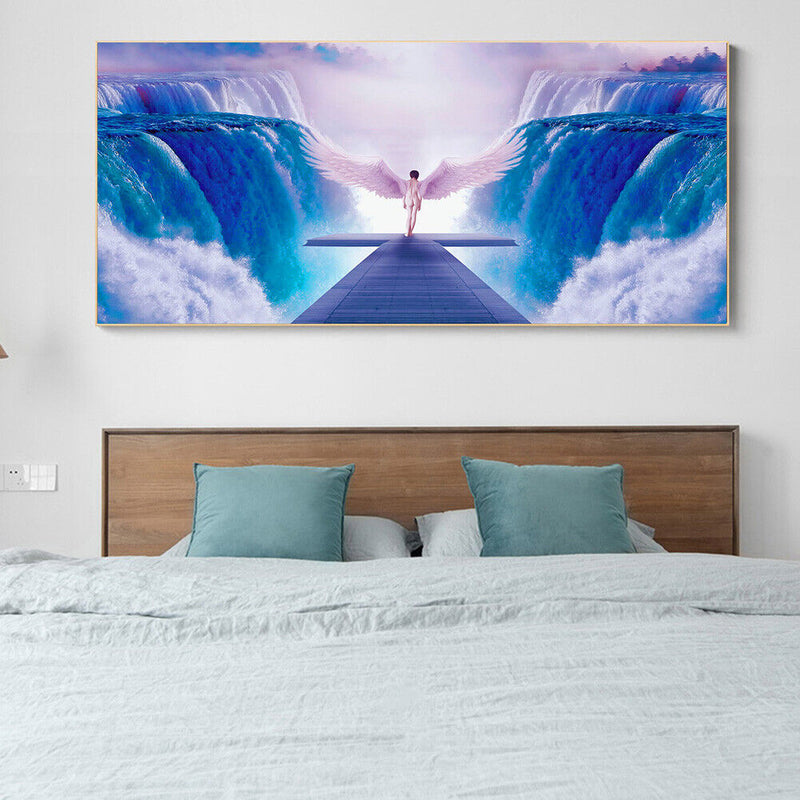 Full Round Drill Diamond Painting Glacier Angel Mosaic Drawing Kit Home Decor