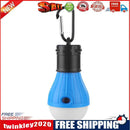 2pcs 3LED Tent Hanging Lamp 3 Mode Emergency Carabiner Bulb Light(Blue Red)