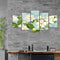 5pcs 5D DIY Full Drill Diamond Painting Lotus Cross Stitch Kits Home Wall Dec