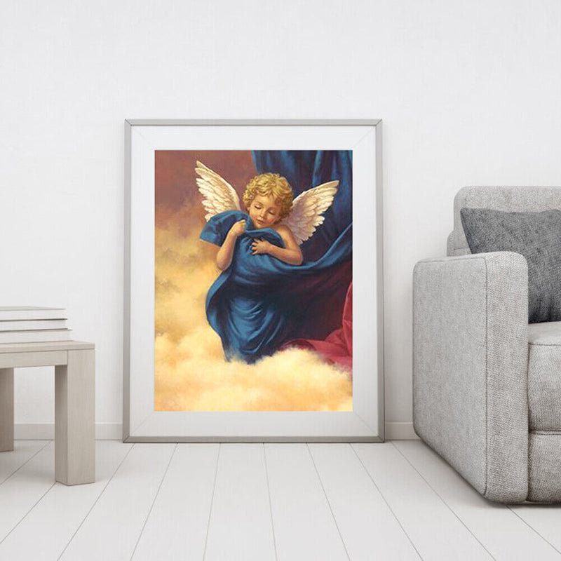 Frameless Painting By Numbers Angel with Wings DIY Handmade Drawing On Canvas
