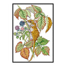 Part Embroidery Little Mice Printed Cross Stitch Cotton 2-Strand 14CT Needl