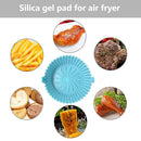 Silicone Air Fryer Liner Kitchen Baking Parchment Steamers Pads (Blue) Newly