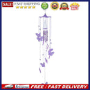Butterfly Bell Wind Chimes Creative Home Yard Garden Hanging Decor(Purple)
