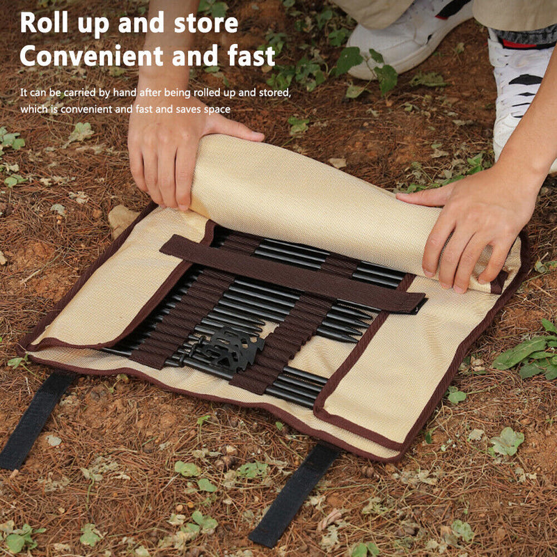 Outdoor Ground Nails Storage Bag Multifunctional Wind Rope Hammer Pegs Holder