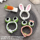 Jewelry Rabbit Ear Carrot Frog Cute Animal Wool Knitting Woven Bracelet