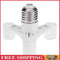E27 to 3E14 Bulb Light Socket Adapter Splitter Screw Induction Lamp Holder UK