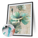Digital Paint Flowers Painted By Numbers On Canvas Wall