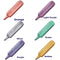 Watercolor Light Color Focus Markers Hand Painted Highlighter Metallic Color