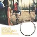 12pcs/bag Mutifunctional Metal Key Chain Outdoor Camping Travel Tent Fixed