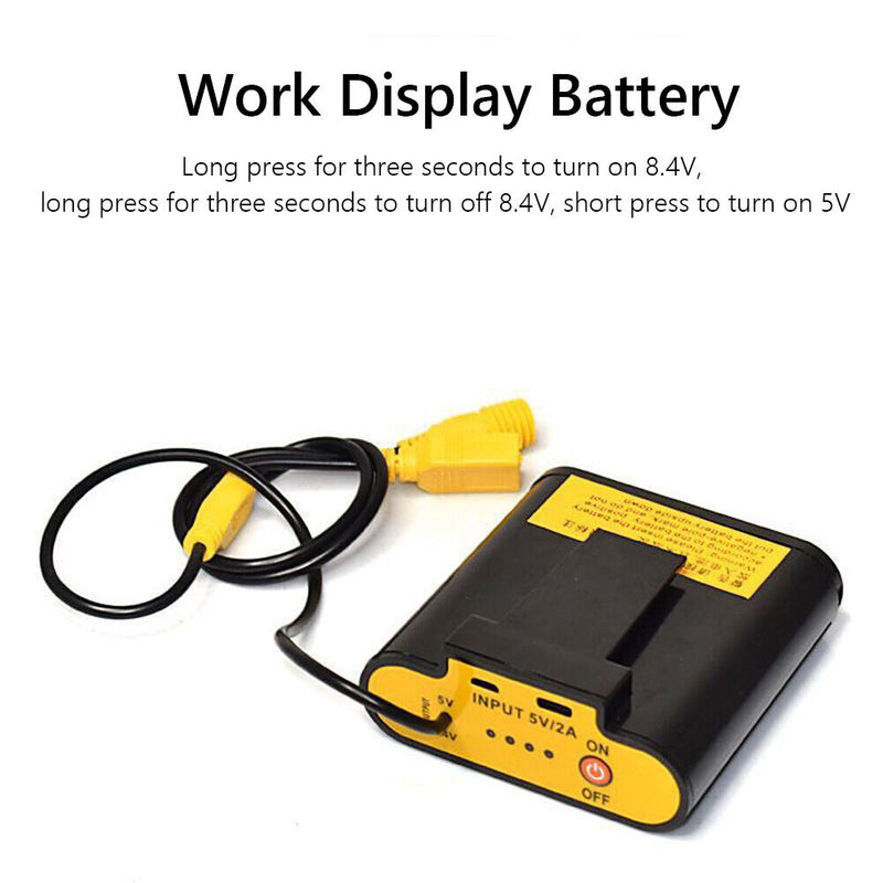 18650 Battery Pack Power Bank Case 8.4V DC + 5V USB Output for Bike Light