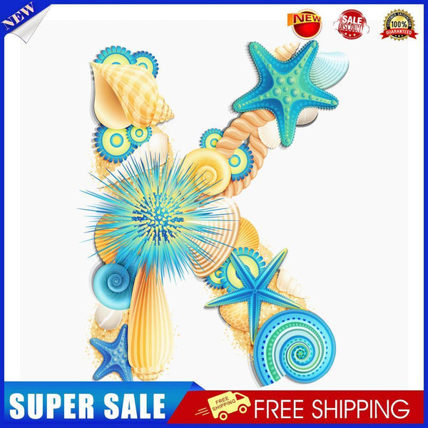 5D DIY Diamond Painting Kits Starfish Letter K Full Round Drill Art (G664)