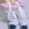 Winter Warm Velvet JK Socks Foot Warmer Socks Ruffles Leg Socks Leg Warmers