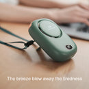 #A Portable USB Hanging Neck Fan Outdoor Sports Travel Desktop Silent Cooling Fa