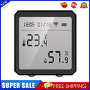 WIFI Temperature Sensor Humidity Meter Digital LCD Screen Gauge (Black)