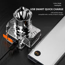IPX4 Waterproof Safety Headlight Torch 200LM Camping Headlight USB Rechargeable