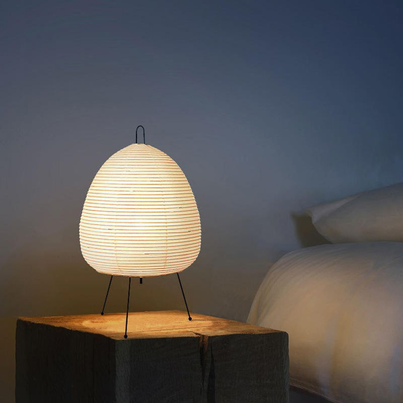 Art Design Bedroom Bedside Lantern Table Lamp Japanese-style Paper Lamp Tripod