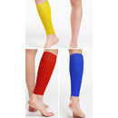 1 Pair Breathable Sports Football Shin Guard Leg Socks Pads (Blue Adults) Newly