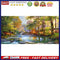 River in Forest Oil Paint By Numbers DIY Handpainted on Canvas Wall Art Pictu