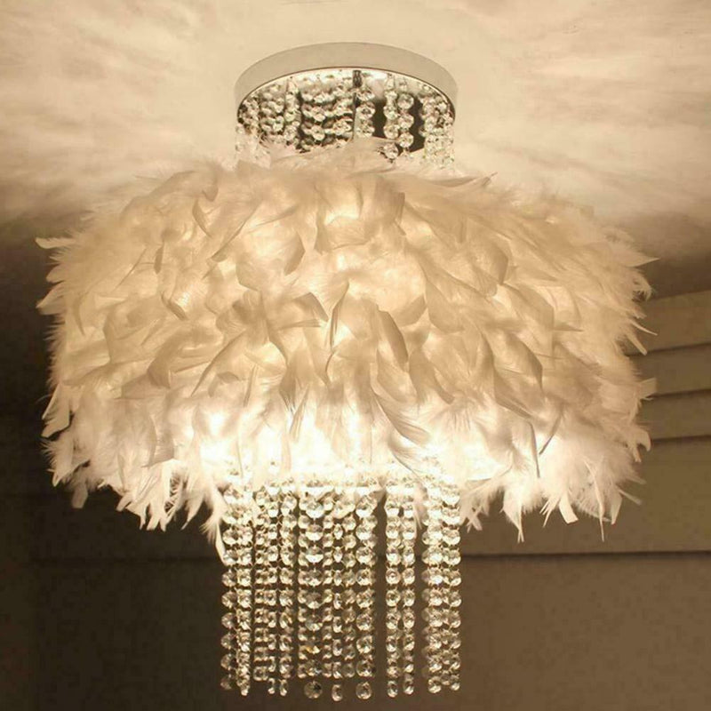 2M Christmas Tree White Feather Xmas Ribbons Boa Strips Garland Party Home F1X1
