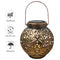 LED Metal Solar Lantern Light Waterproof Hollow Projection Lamp (Copper) Newly