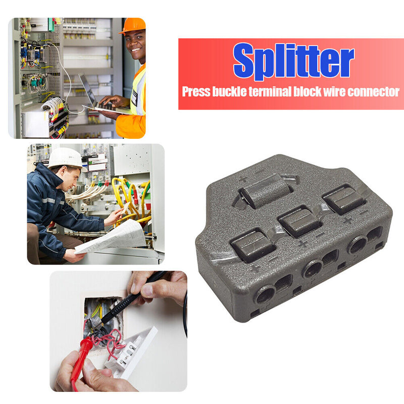 LED Lighting Cable Splitter Push-in Terminal Block Wire Connector Distributio