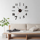 Household DIY Big Wall Clock Modern Living Room Wall Stickers Watch Ornament